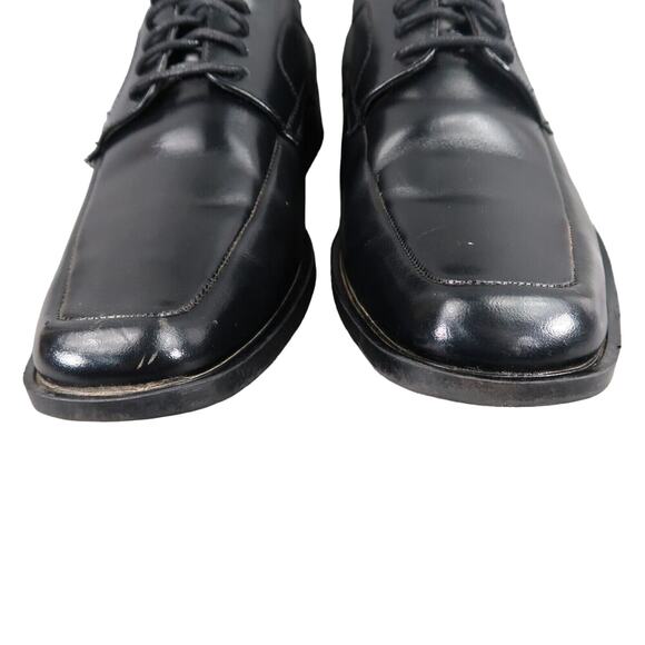 Stacy Adams Shoe Mens 8 Oxford Dress Formal Leather Square Toe Derby Calhoun Moc - Picture 5 of 15